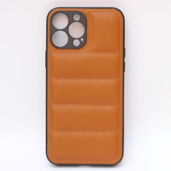 Brown Pop Leather silicone case for Apple iPhone 13 Pro