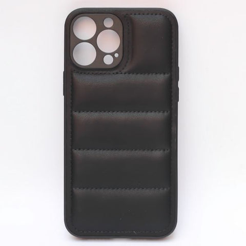 Black Pop Leather silicone case for Apple iPhone 13 Pro