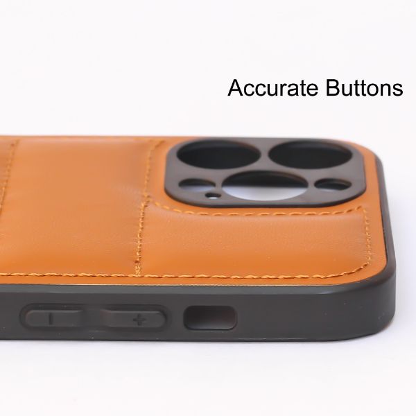 Brown Pop Leather silicone case for Apple iPhone 13 Pro