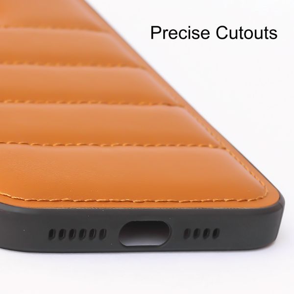 Brown Pop Leather silicone case for Apple iPhone 13 Pro