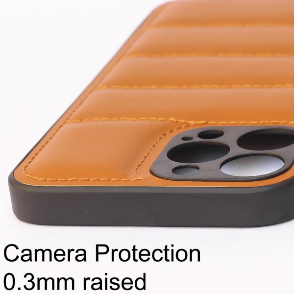 Brown Pop Leather silicone case for Apple iPhone 13 Pro