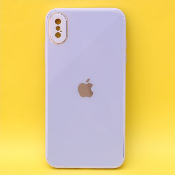 Purple camera Safe mirror case for Apple Iphone Xs Max