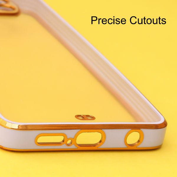 Purple Electroplated Transparent Case for Poco X3 Pro