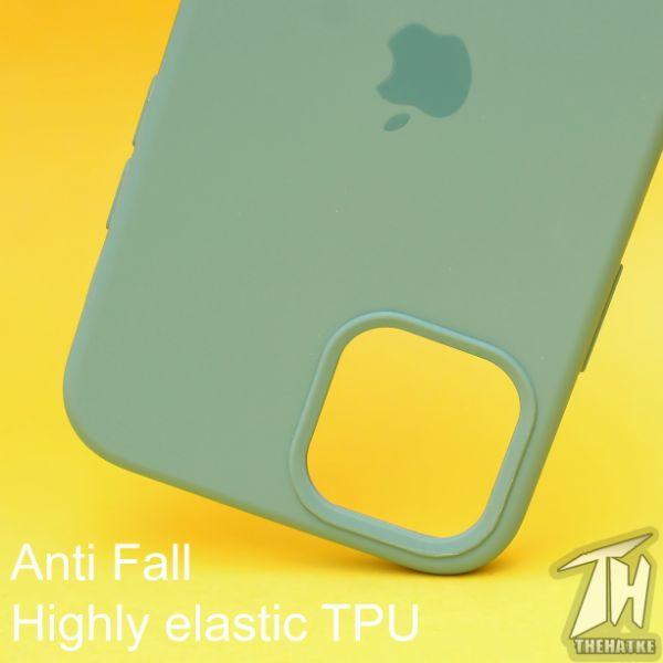 Green Original Silicone case for Apple iphone 13 mini