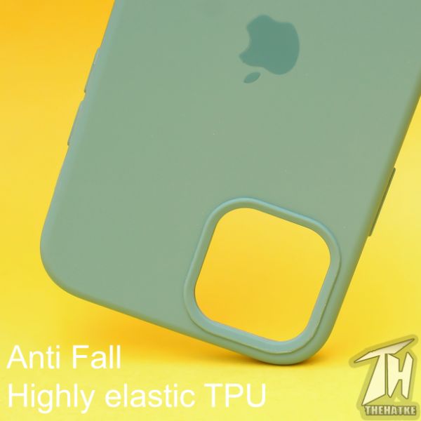 Green Original Silicone case for Apple iphone 12 pro max