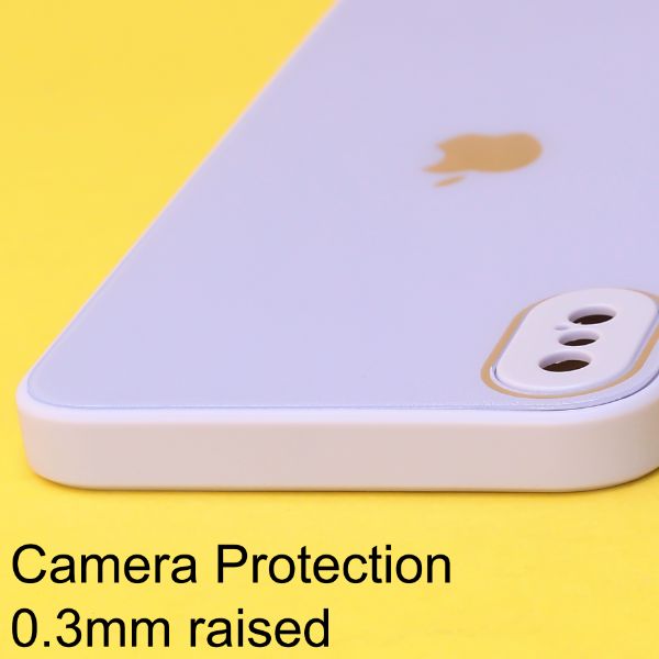 Purple camera Safe mirror case for Apple Iphone Xs Max