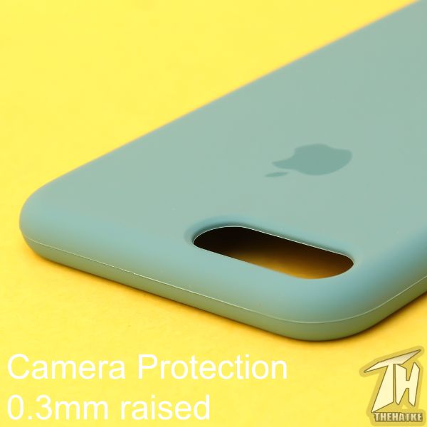 Green Original Silicone case for Apple iphone 8 plus