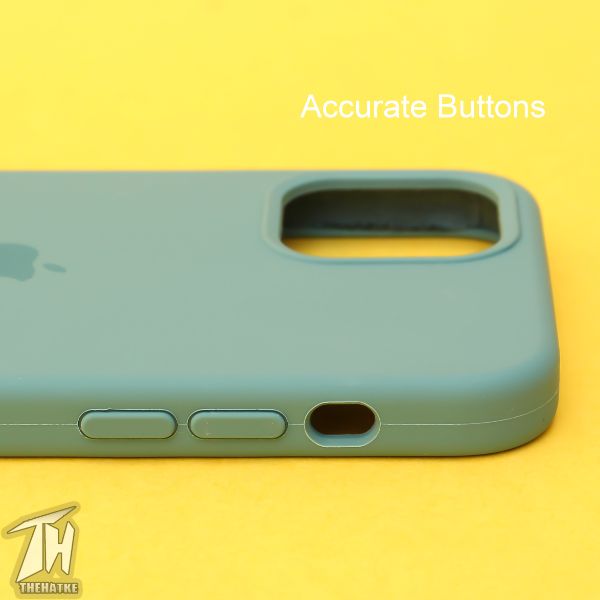 Green Original Silicone case for Apple iphone 12 pro max