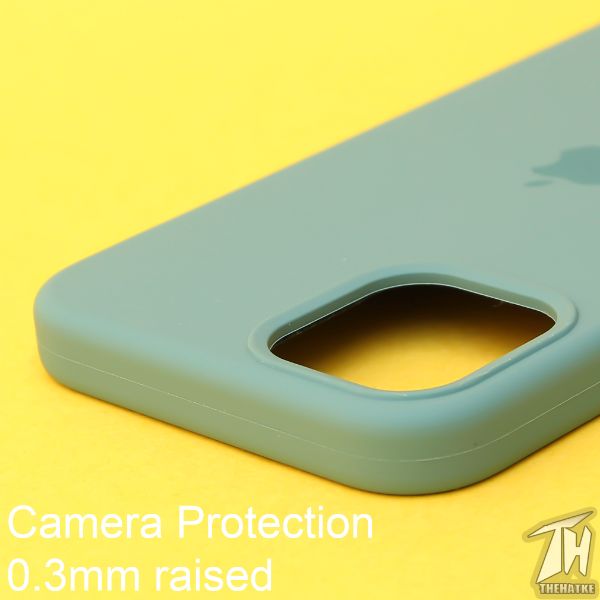 Green Original Silicone case for Apple iphone 12 pro