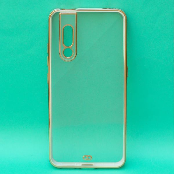 White Electroplated Transparent Case for Vivo V15 pro