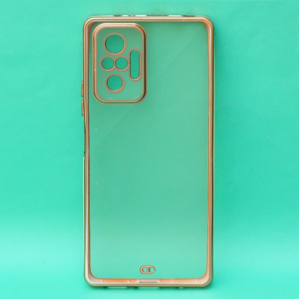White Electroplated Transparent Case for Redmi Note 10 pro Max