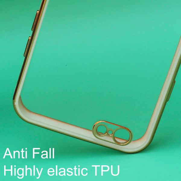 White Electroplated Transparent Case for Apple iphone 7 Plus