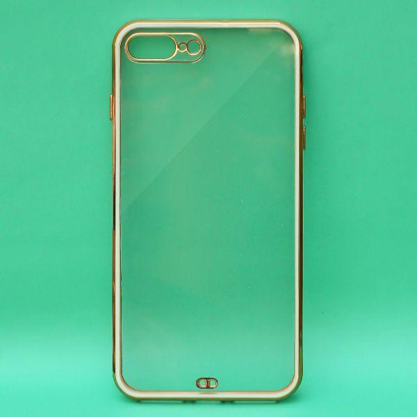 White Electroplated Transparent Case for Apple iphone 8 Plus