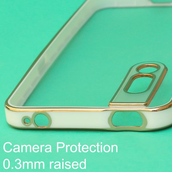 White Electroplated Transparent Case for Vivo V15 pro