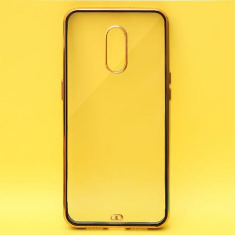 Black Electroplated Transparent Case for Oneplus 6T