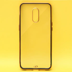 Black Electroplated Transparent Case for Oneplus 7