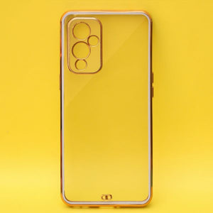 Purple Electroplated Transparent Case for Oneplus 9