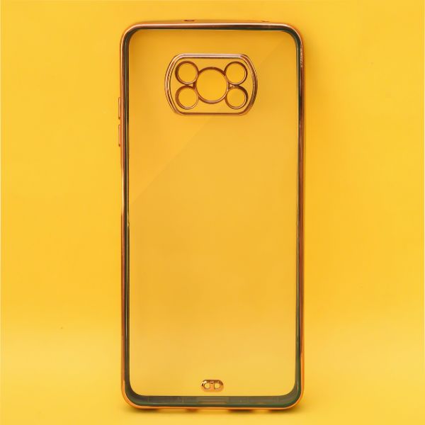 Dark Green Electroplated Transparent Case for Poco X3 Pro