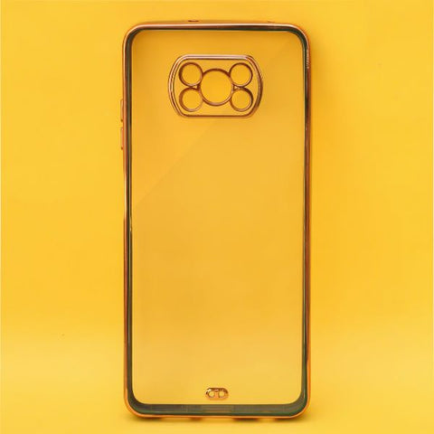 Dark Green Electroplated Transparent Case for Poco X3 Pro