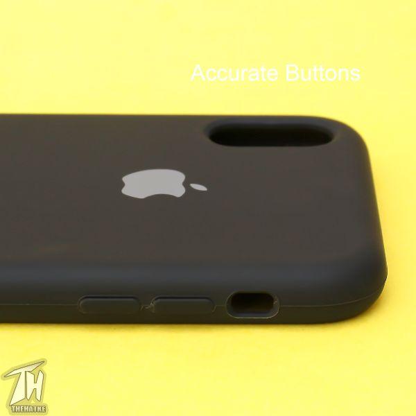 Black Original Silicone case for Apple iphone Xs Max