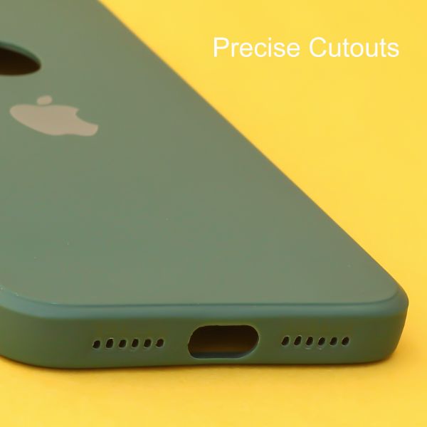 Dark Green Candy Logo Cut Silicone Case for Apple Iphone XR