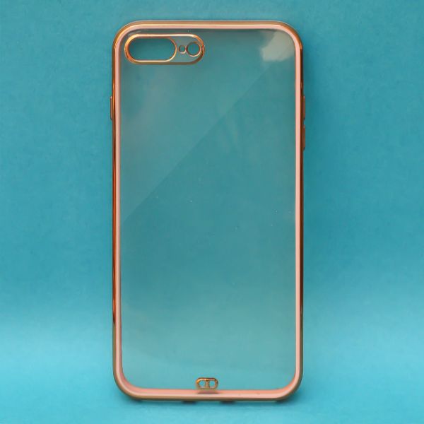 Rose Gold Electroplated Transparent Case for Apple iphone 7 Plus