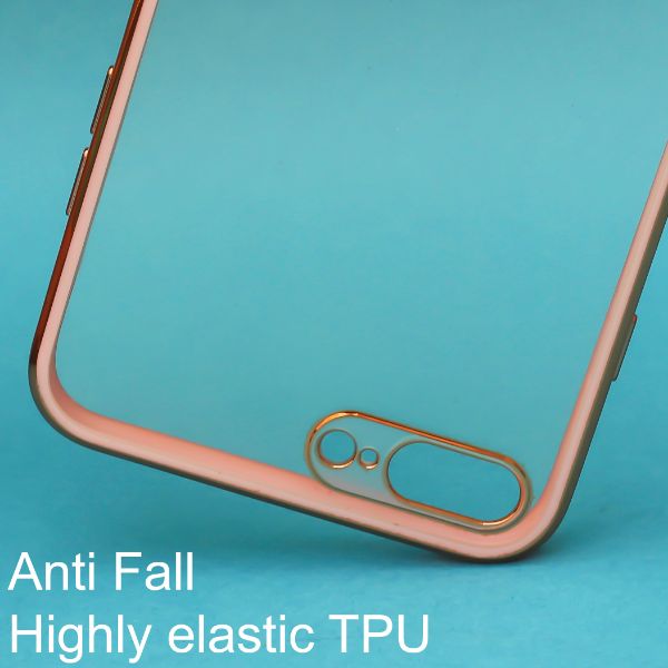 Rose Gold Electroplated Transparent Case for Apple iphone 7 Plus