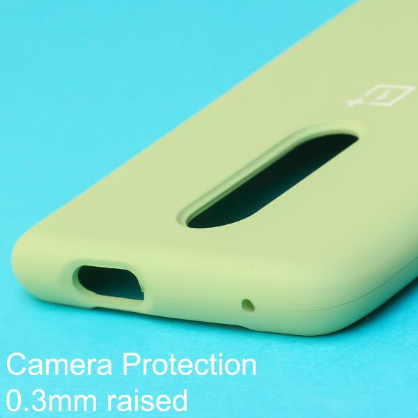 Light Green Original Silicone case for Oneplus 7 Pro