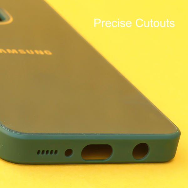 Dark green camera Safe mirror case for Samsung A21s