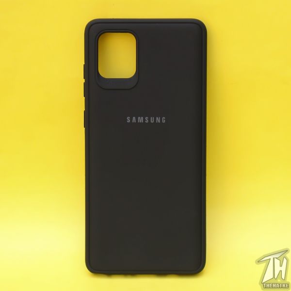 Black Silicone Case for Samsung Note 10 Lite