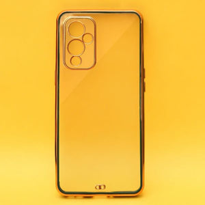 Dark Green Electroplated Transparent Case for Oneplus 9
