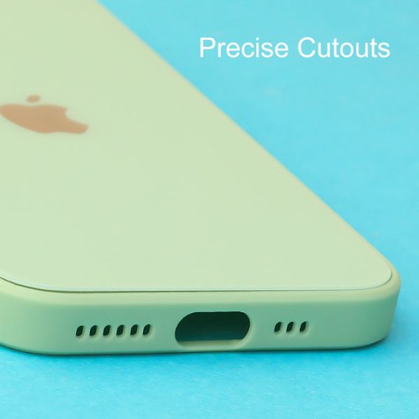 Light green camera Safe mirror case for Apple Iphone 11 Pro