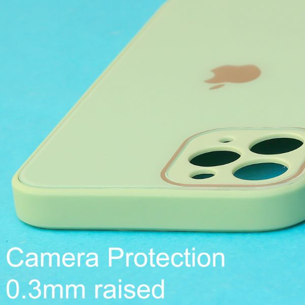 Light green camera Safe mirror case for Apple Iphone 11 Pro