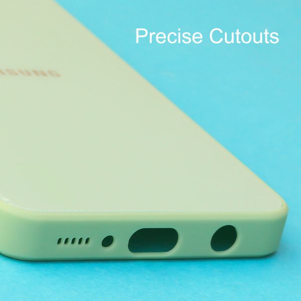 Light Green camera Safe mirror case for Samsung A21s