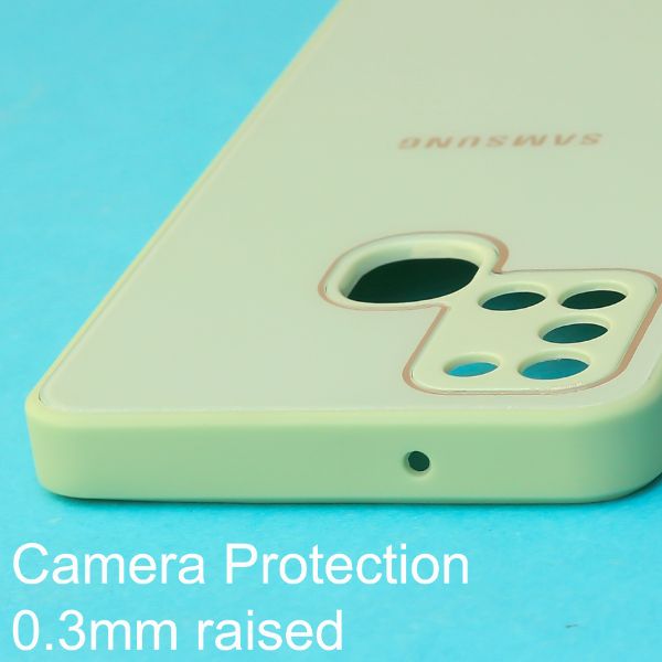 Light Green camera Safe mirror case for Samsung A21s