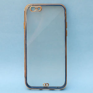 Blue Electroplated Transparent Case for Apple iphone 6/6s