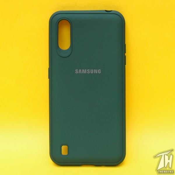 Dark Green Silicone Case for Samsung A01