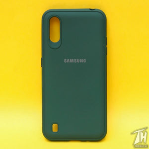 Dark Green Silicone Case for Samsung A01