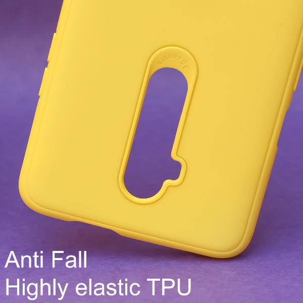 Yellow Silicone Case for Oneplus 7 Pro