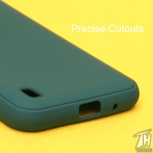 Dark Green Silicone Case for Samsung A01