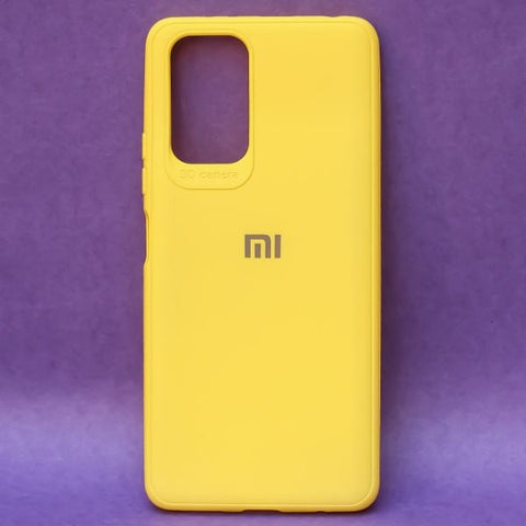 Yellow Silicone Case for Redmi Note 10 Pro