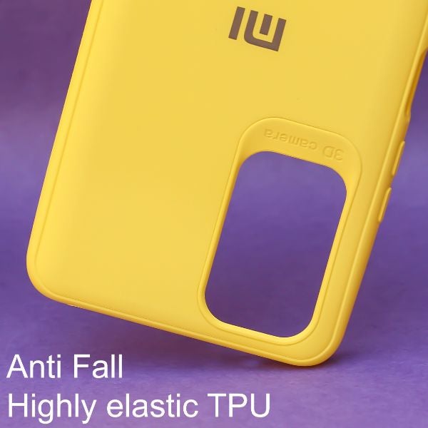 Yellow Silicone Case for Redmi Note 10 Pro