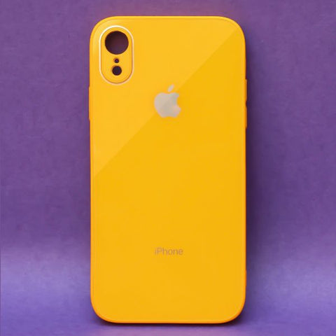 Yellow camera Safe mirror case for Apple Iphone XR