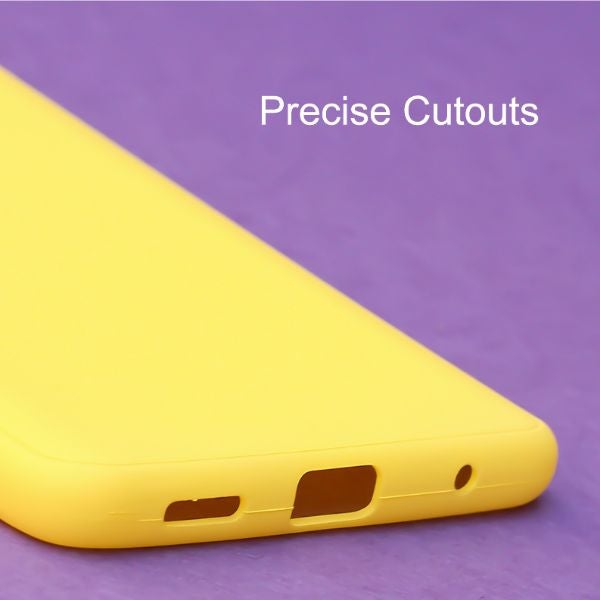 Yellow Silicone Case for Redmi Note 10 Pro