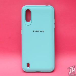 Light Blue Silicone Case for Samsung A01