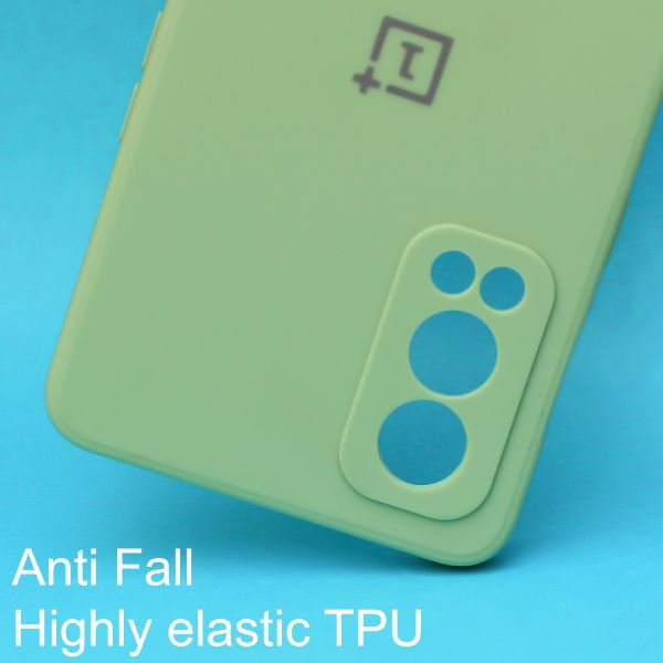 Cover OnePlus Nord 2T Effetto Sfumato Rosa Verde - Custodia Morbida TPU Antiurto E Antigraffio - 2