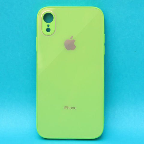 Light green camera Safe mirror case for Apple Iphone XR