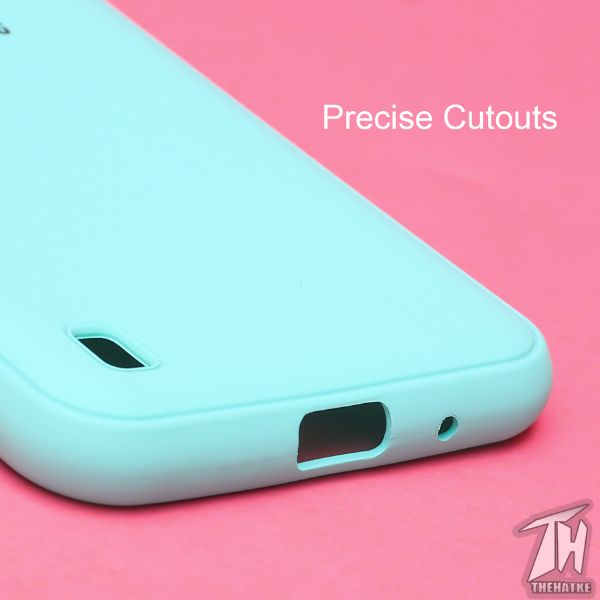 Light Blue Silicone Case for Samsung A01