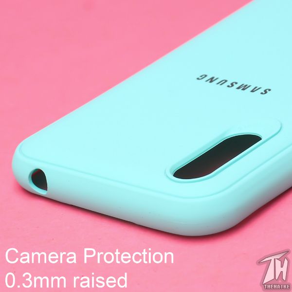 Light Blue Silicone Case for Samsung A01