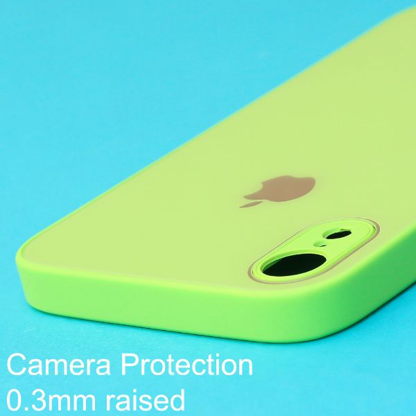 Light green camera Safe mirror case for Apple Iphone XR